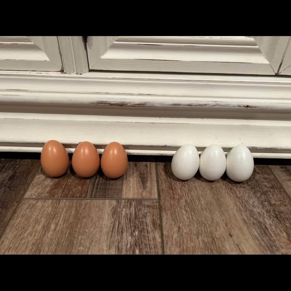 Wooden eggs play set
